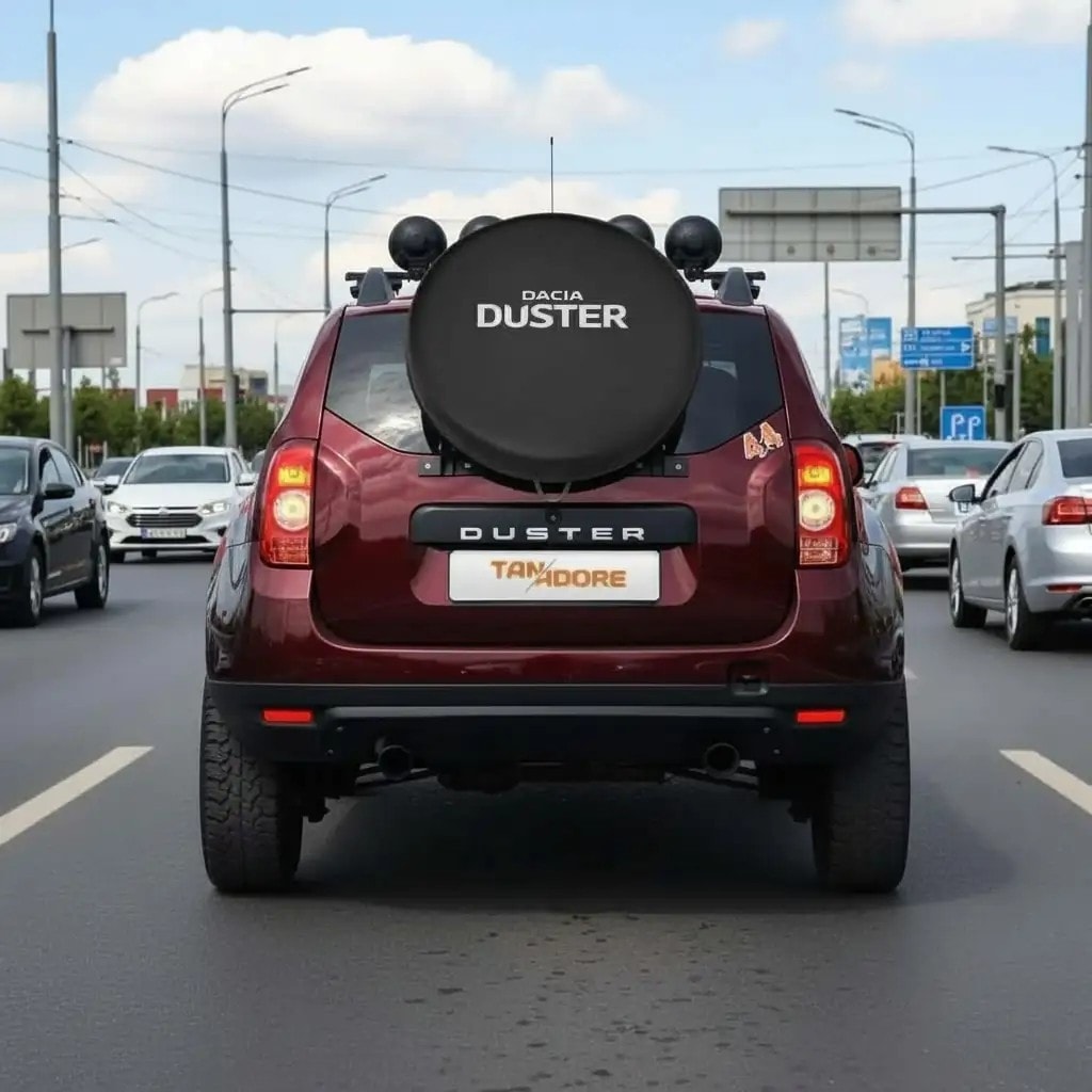 Dacia Duster Logolu Stepne Kılıfı